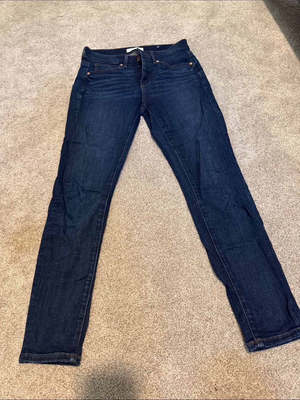 LOFT Dark Indigo Skinny Jeans